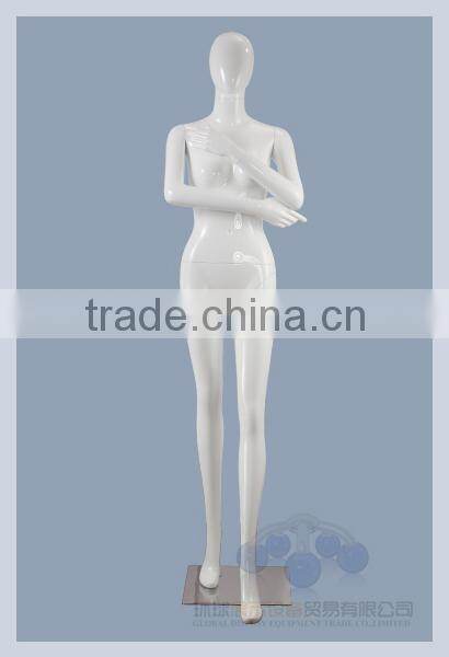 Fashion glossy white mannequin for clothing shop