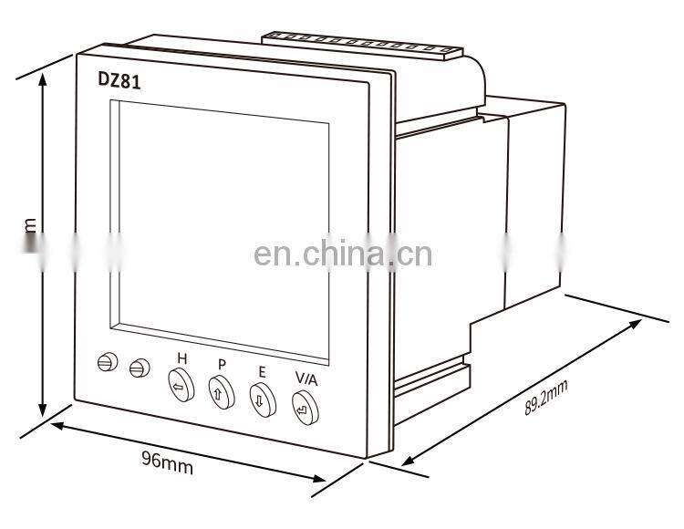 MS3UI5C Heyuan three phase power quality analyser electric measurement