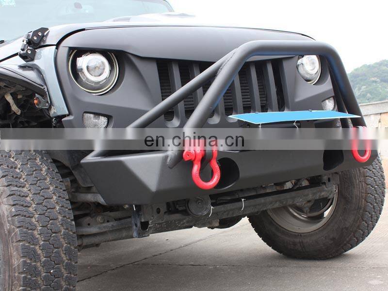 Stainless Steel Front bumper with U bar for Jeep Wrangler JK 2007+ offroad accessories