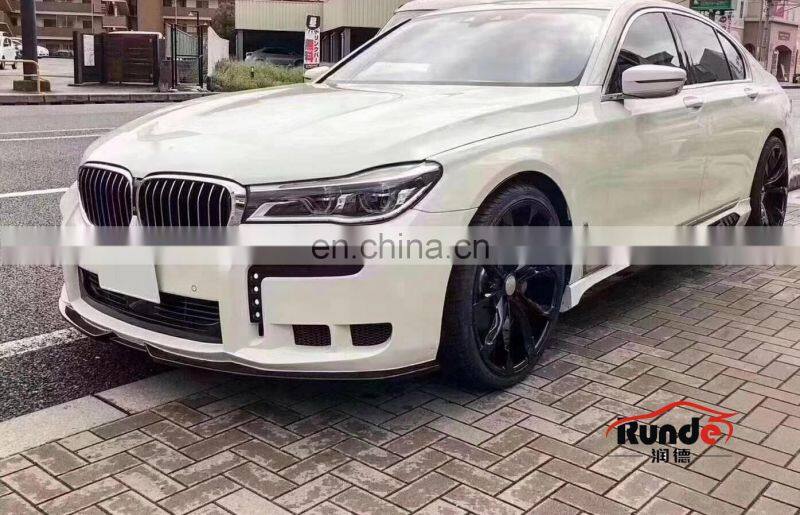 RD WD Style FRP Material Wide Body kits Front Rear Bumper Side Skirts For BMW 7 Series G11 G12 body kit