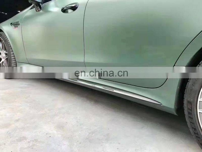 Runde Carbon Fiber Brabus Style For Mercedes-Benz AMG GT50 GT53 Body Kit Front Lip Rear Lip Side Skirt Spoiler Exhaust