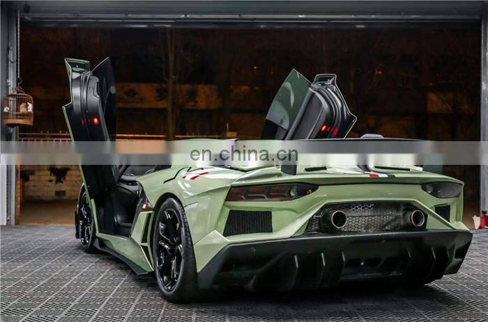 Runde SVJ Style For Lamborghini Aventador Lp700 LP720 FRP+CF Body Kit Car Front Rear Bumper Hood Spoiler Exhaust Fender