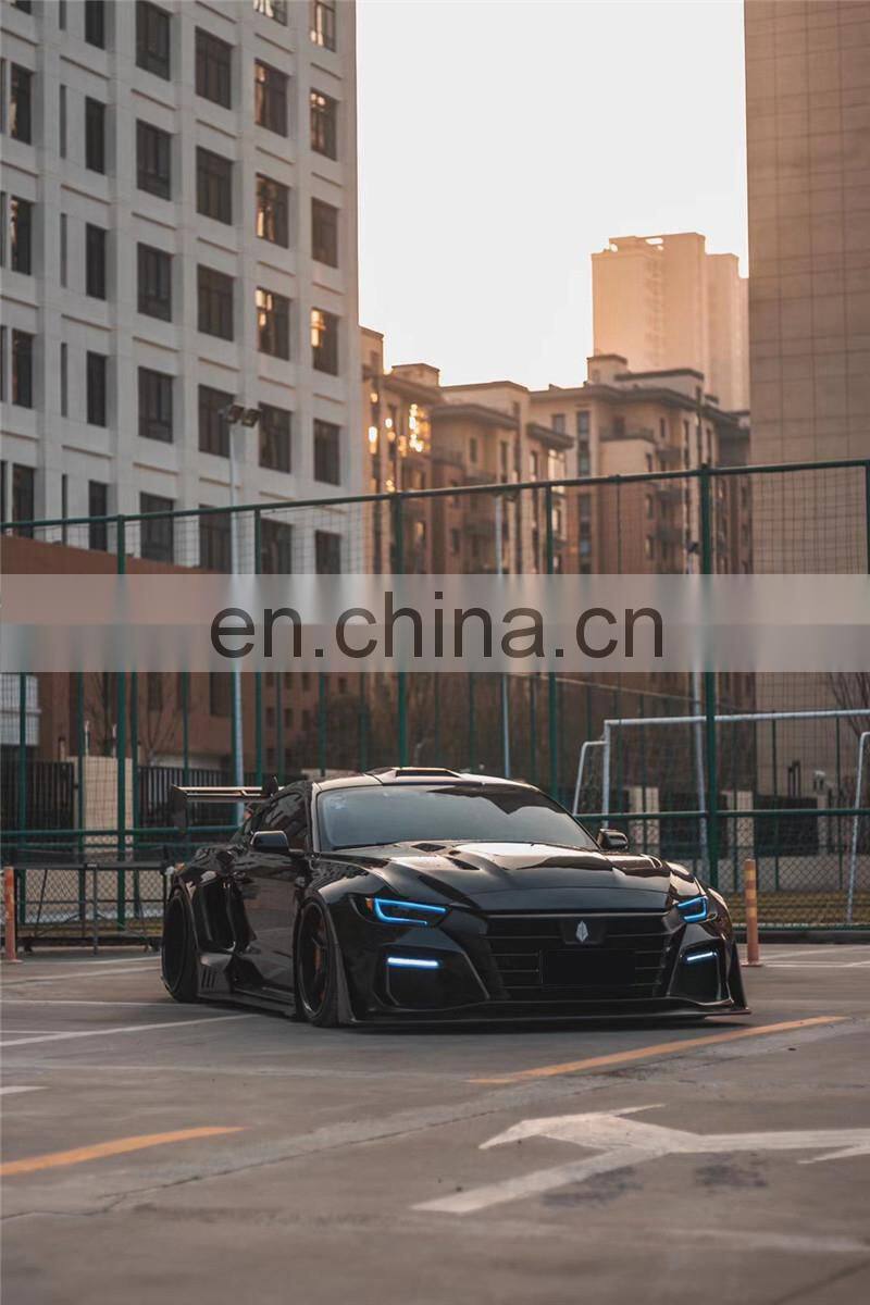 Runde High Quality For Ford Mustang Modified Dawn M1 Wide Body Kit Robot Front Bumper Hood Spoiler Rear Lip