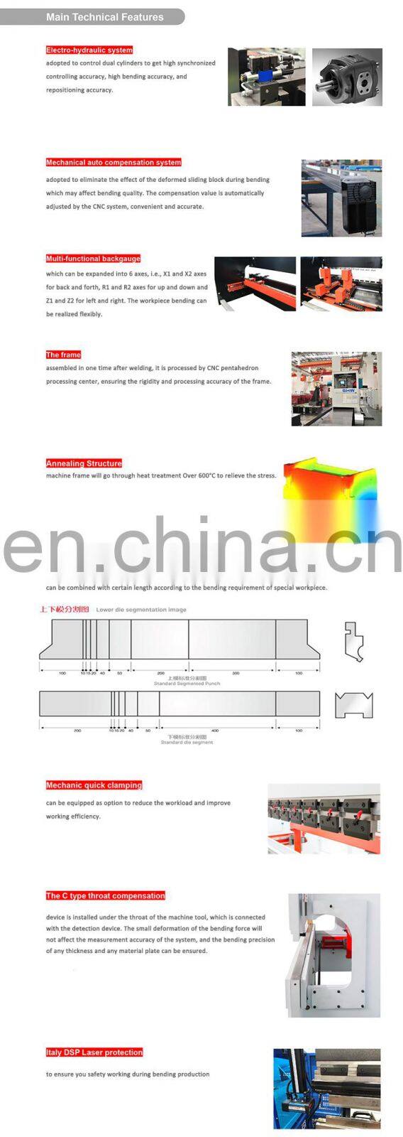T&L Brand 100T3200 CNC Hydraulic Press Brake Price with DA53T CNC system 4+1 axis