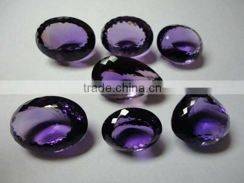 14x10mm Oval AAA Quality Natural Brazilian Amethyst Calibrated size 10x14mm faceted oval cut