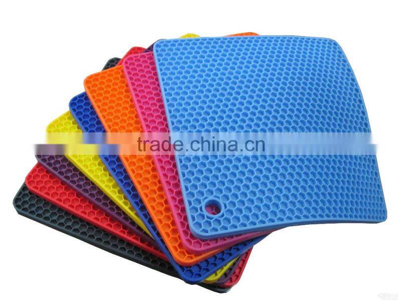 Wholesale heat insulation silicone coaster,silicone heat pad,durable silicone pot holder