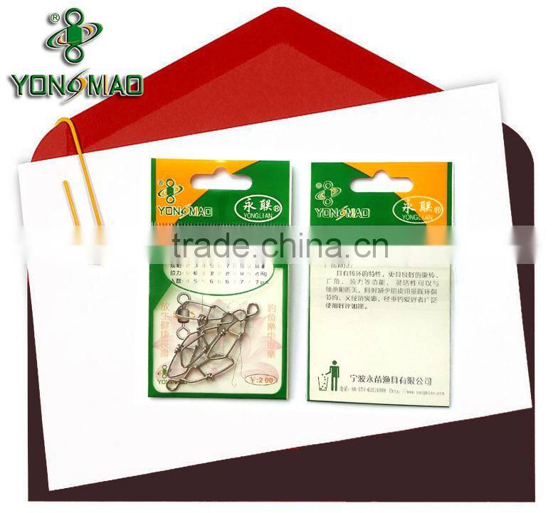 Crane swivel with safety snap Bulk fishing tackle