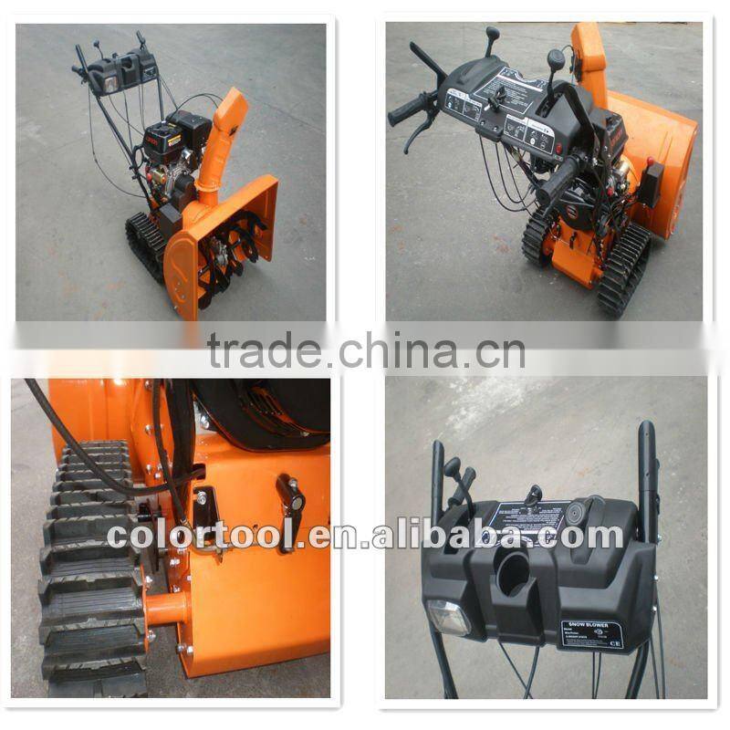 Single-handed Gasoline Track 13HP Snow Blower Rubber Track Jinhua Wuyi
