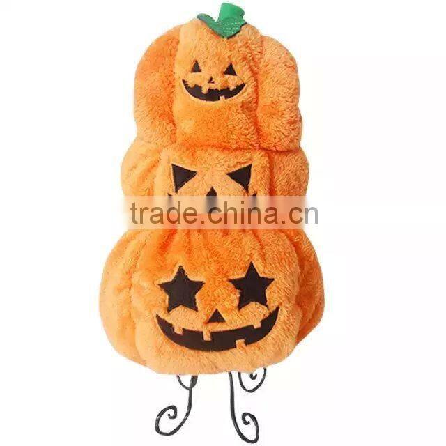 Fall/Winter Clip PP Cotton Layer Knit Cotton Arctic Velvet Stereo Playful Pumpkin Dog Clothes Pet Apparels