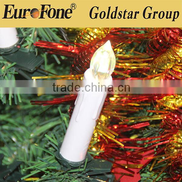 2016 china supplier christmas decorative taper candles for lighting and decoration