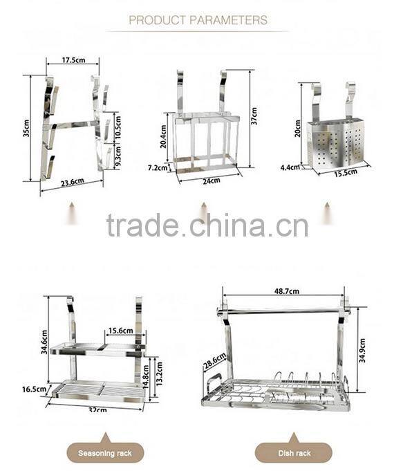 Stainless Steel Wall Mount display Rack