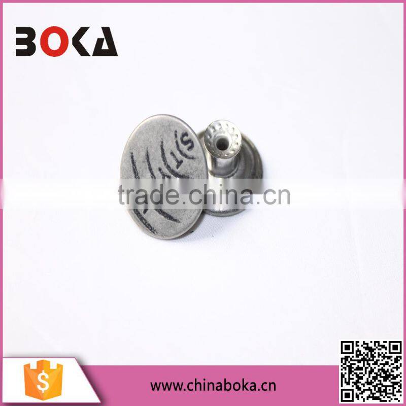 2015 wholesale 1 inch metal buttons,eyelet metal eyelet for jeans in yiwu factory