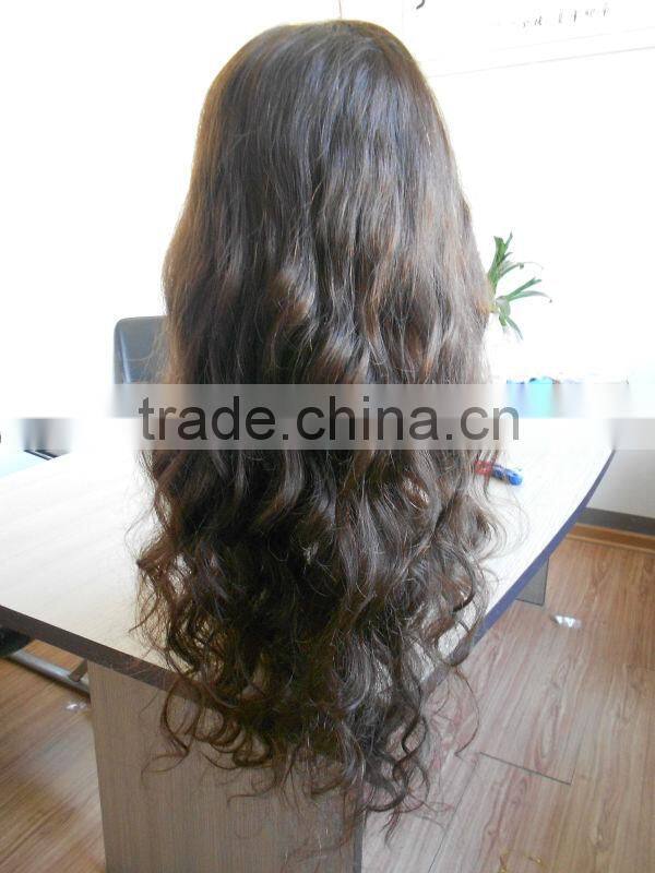 high quality 100% virgin human hair silk top full lace wigs with baby hair