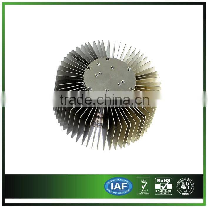 Round Aluminum Heatsink 90W for Industrial Equipment
