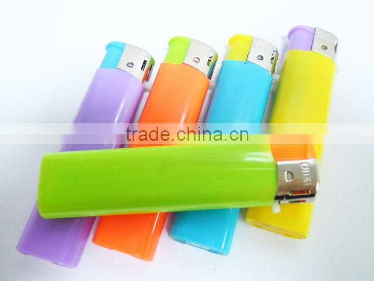 custom logo print electronic disposable cigarette lighters plastic butane gas lighter
