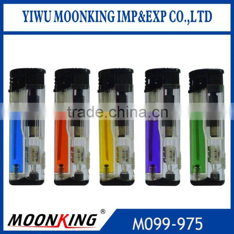 five color gas electronic lighter cigar lighter with led light