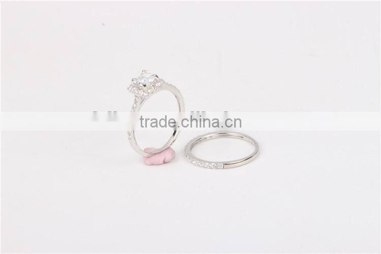 High quality fashion lady's 14k ring set wedding jewelry AAAAA CZ