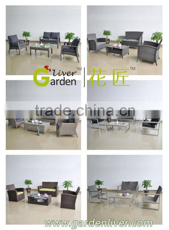 promotional patio leisure outdoor plastic wicker furniture