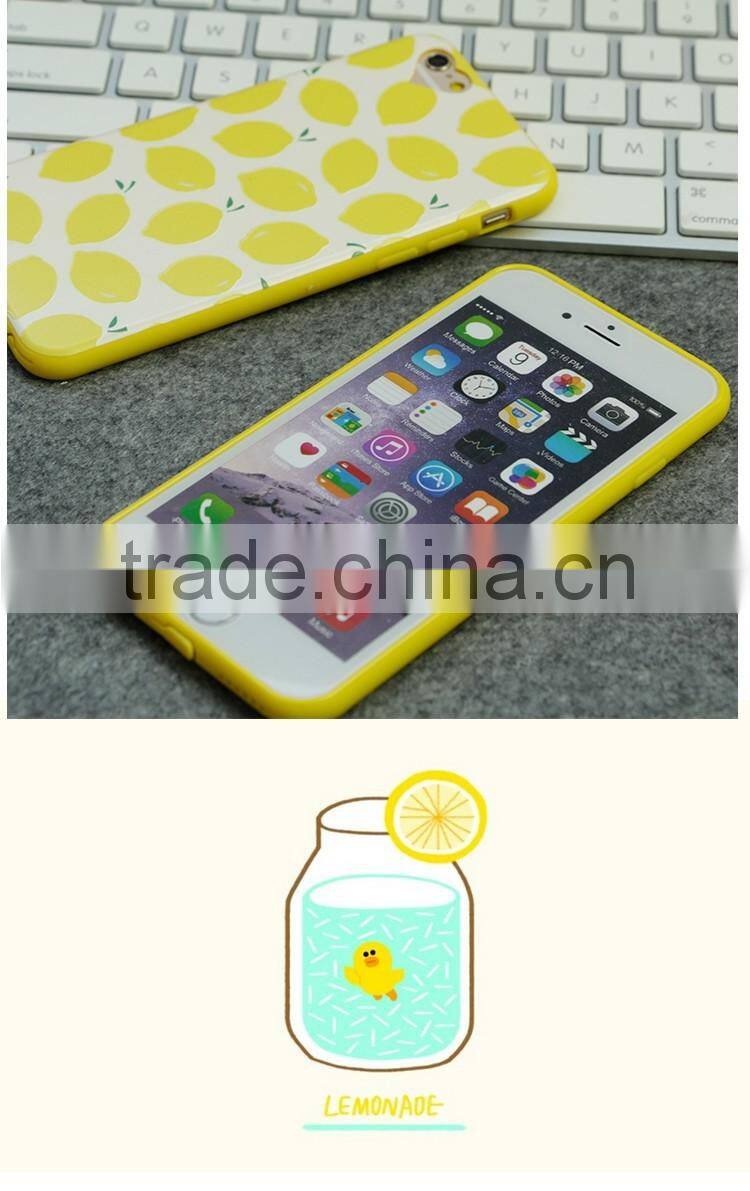 Wholesale Summer Lemon TPU Mobile Phone Case for iPhone 6