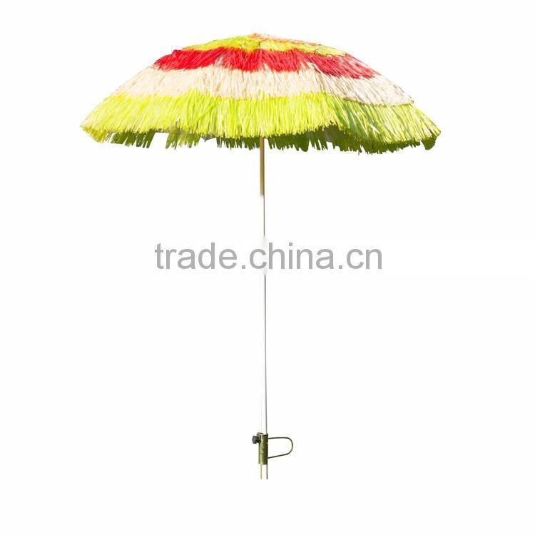 Outsunny Outdoor Straw Beach Patio Umbrella Parts Stand Mixed Color Umbrella Promotional