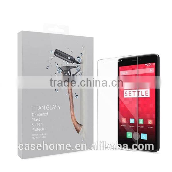 top quality transparent toughened glass protective foils for one plus one