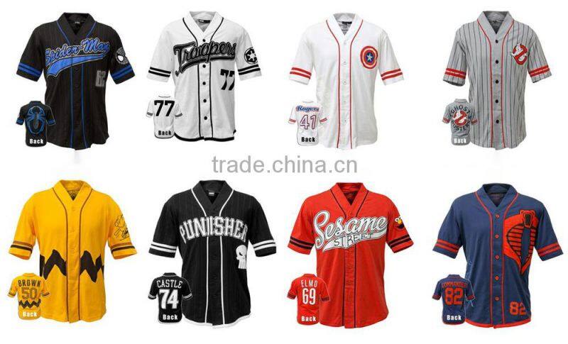 Digital printing anti-uv custom dry fit New York baseball jersey
