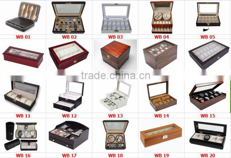 high quality customized leather watch box for display