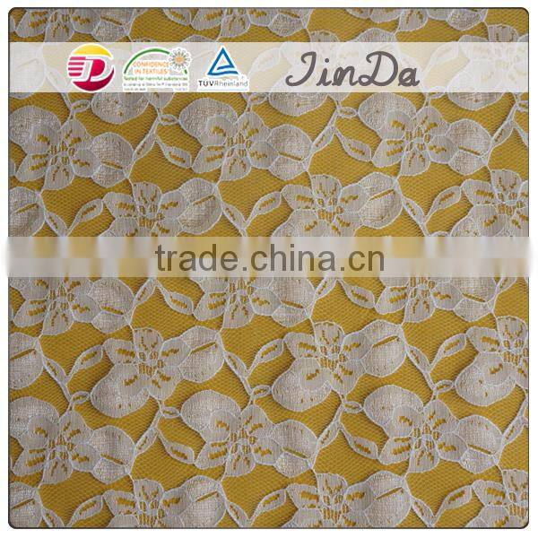 Fashionable swiss voile white wedding lace for clothes making