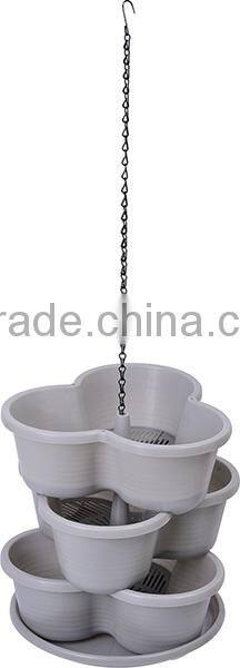 3 tier hanging flowerpot