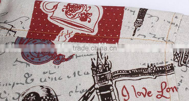 European Style Coffee Button English Words Printed Men Long Shirt