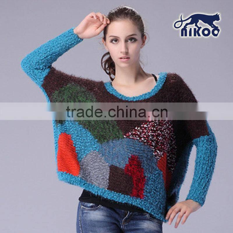 Custom Fashion Women Wool Knitted Sweater for Wholesale