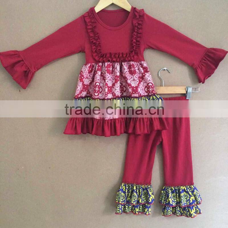 cute kids boutique set wholesae infant swing top set baby girls clothes