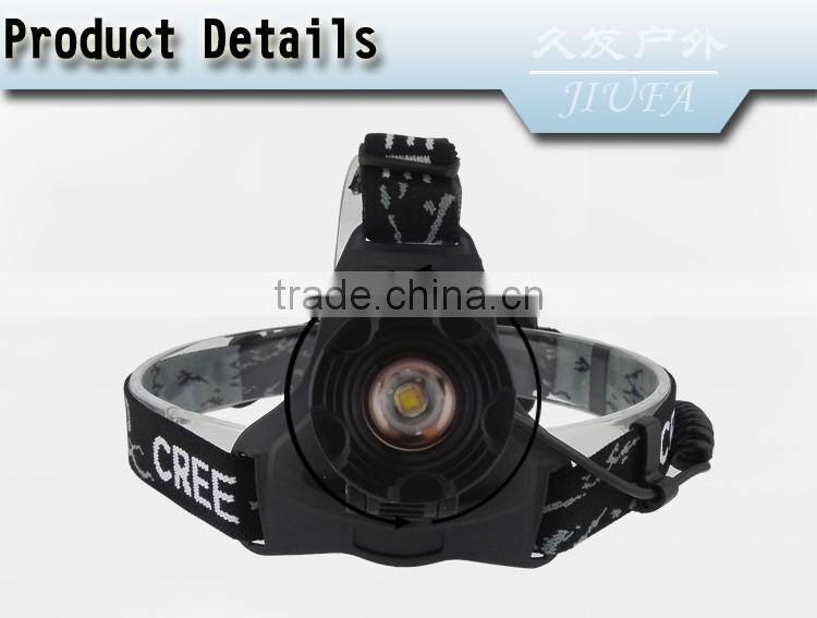 JF Rotate the zoom T6 headlights glare outdoor flashlight