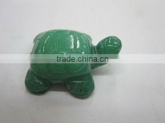 Green Aventurine carved turtle