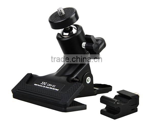 JJC CBH-01 Multi-Function Clip Clamp With 360 Turning Ball Head For Flash For Camera