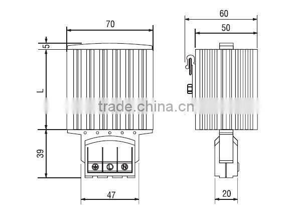 SAIP/SAIPWELL 120~240VAC/DC PTC Element Small Semiconductor Cabinet Electric Heater
