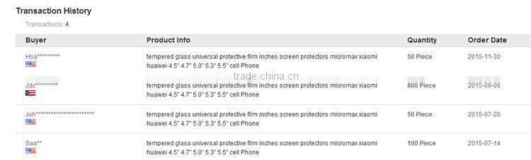Tempered glass screen protector for mobile iphone 6 plus .