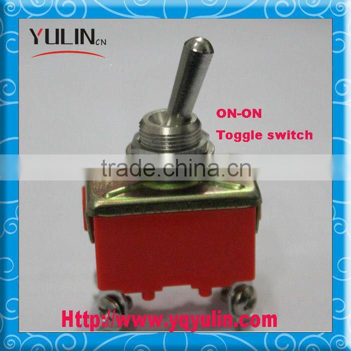 Four Pins ON-OFF 48VAC China Toggle Switch With Waterproof Cap