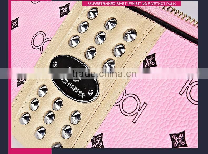 Fashion Trends Rviet clutch women wallet bag China supplier