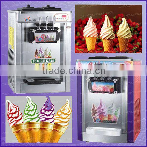 CE approved ice cream making machine with different flavors
