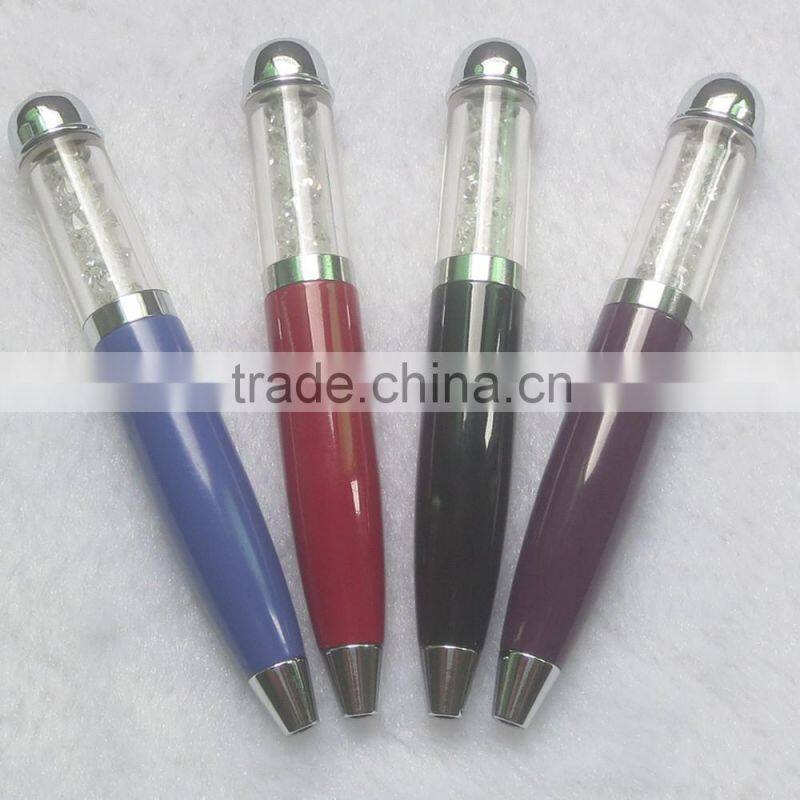 Promotional Glitter Diamond Crystal Ball Pen With Custom Logo For Wholesale Crystal Gift