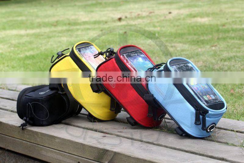 Blue color Cycling Bike Bicycle Phone Case Frame Front Tube Bag