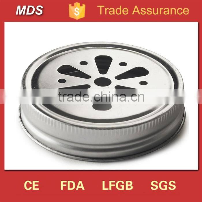 Various design mason jar preserving glass jar with lid and straw