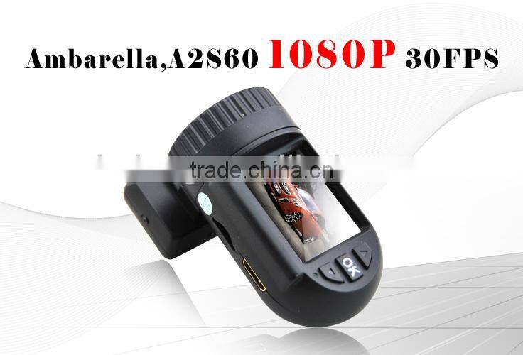 AC best selling Ambarella A2S60av-out registrar +super full hd 1080p hd car dvr+ GPS and G-Sensor 1920*1080p car dvr car camcord