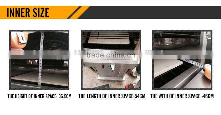 modular 16 inch pizza oven with stone floor baking