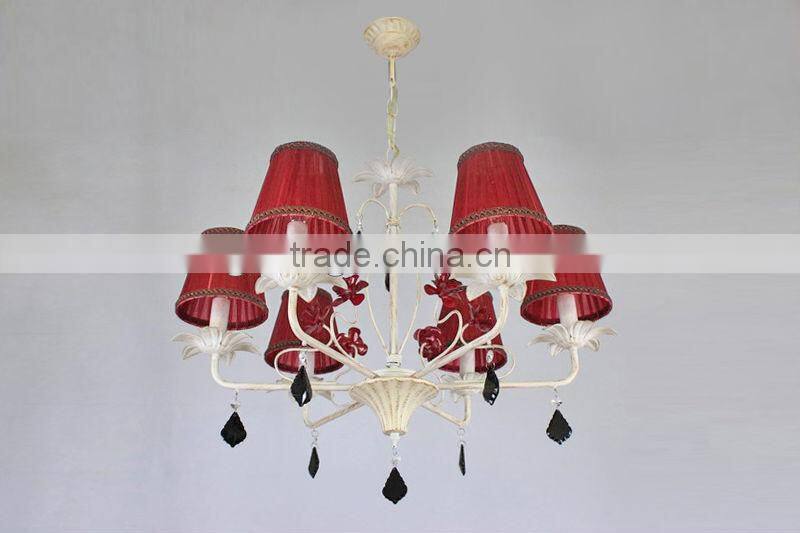 modern crystal fabric chandelier pendant lamp / lighting