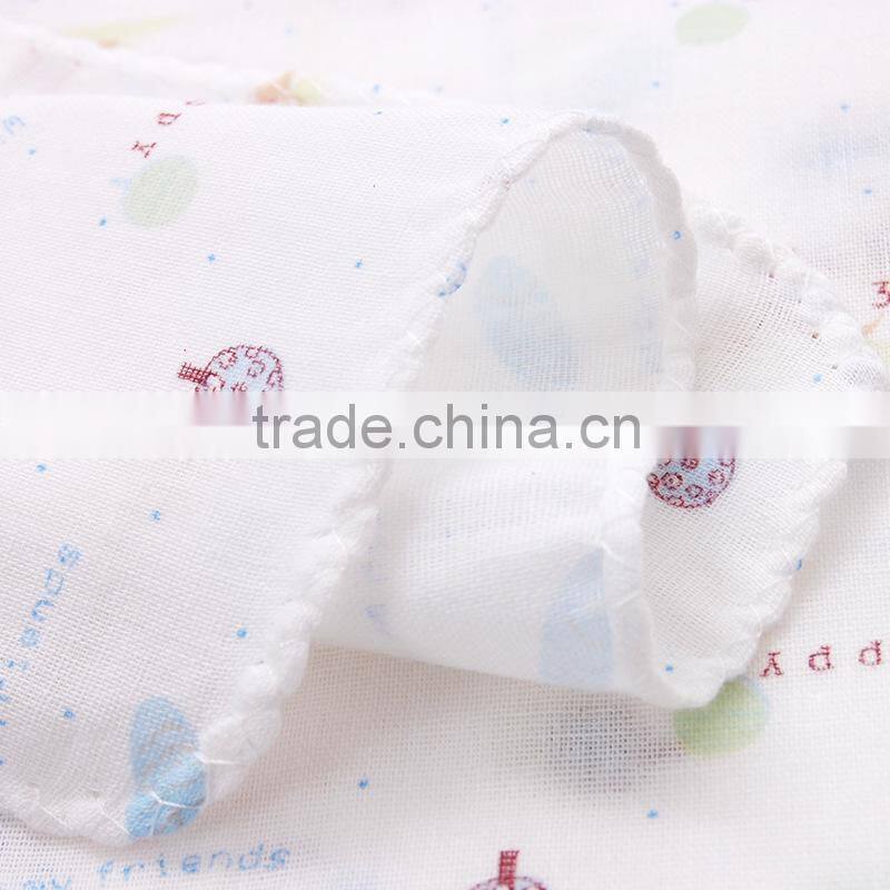 Super cute small hand square baby cotton square cloth muslin