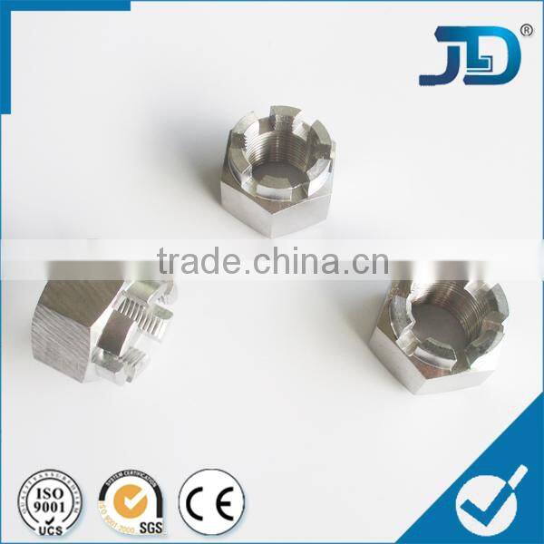 stainless steel hex slot and castle nut