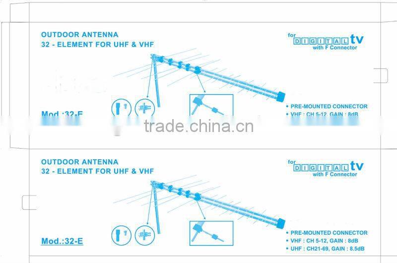 32E UHF/VHF yagi outdoor antenna