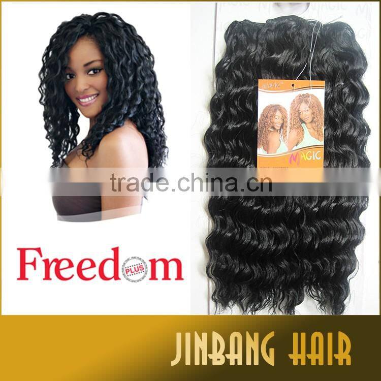 2016 Hot MAGIC Synthetic Afro Hair Freedom Curly Synthetic Hair Weaves Weft Extension